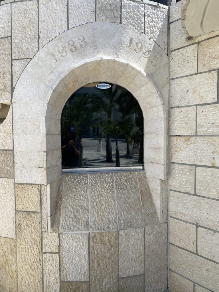 Holocaust Memorial Bulletproof Window