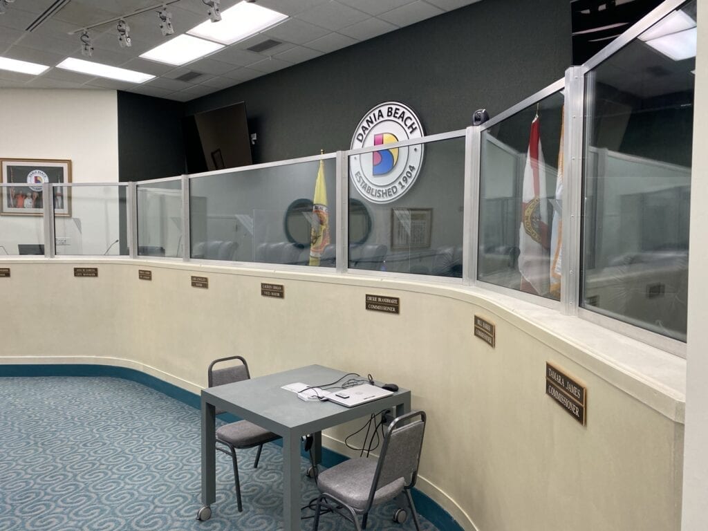 Local Government Room With A Bulletproof Barrier