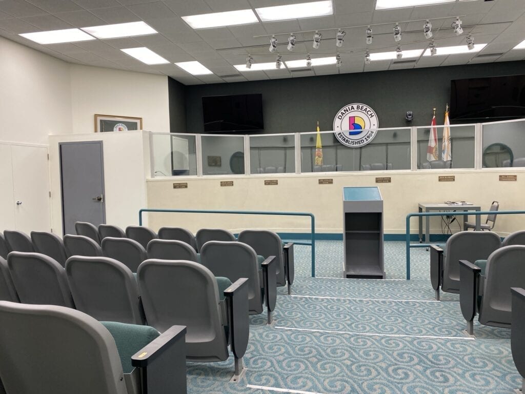 Visitors Section At The Dania Beach Local Government Assembly
