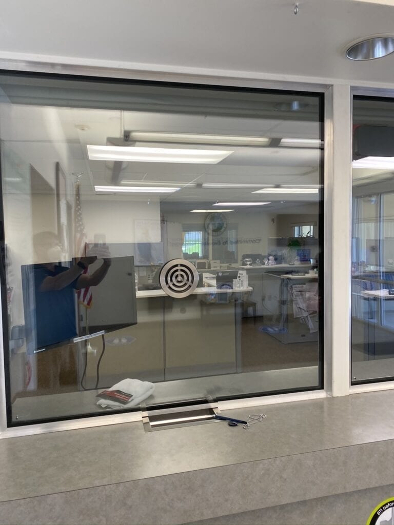 Bulletproof Window At A City Office